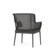 Palecek Furniture I/O SAILCLOTH SALT 64 / Motor Freight - Rate TBQ Palecek Somerset Outdoor Arm Chair Charcoal