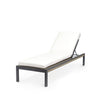 Palecek Furniture I/O SAILCLOTH SALT 64 / Motor Freight - Rate TBQ Palecek Somerset Outdoor Chaise Lounge Chair, Charcoal