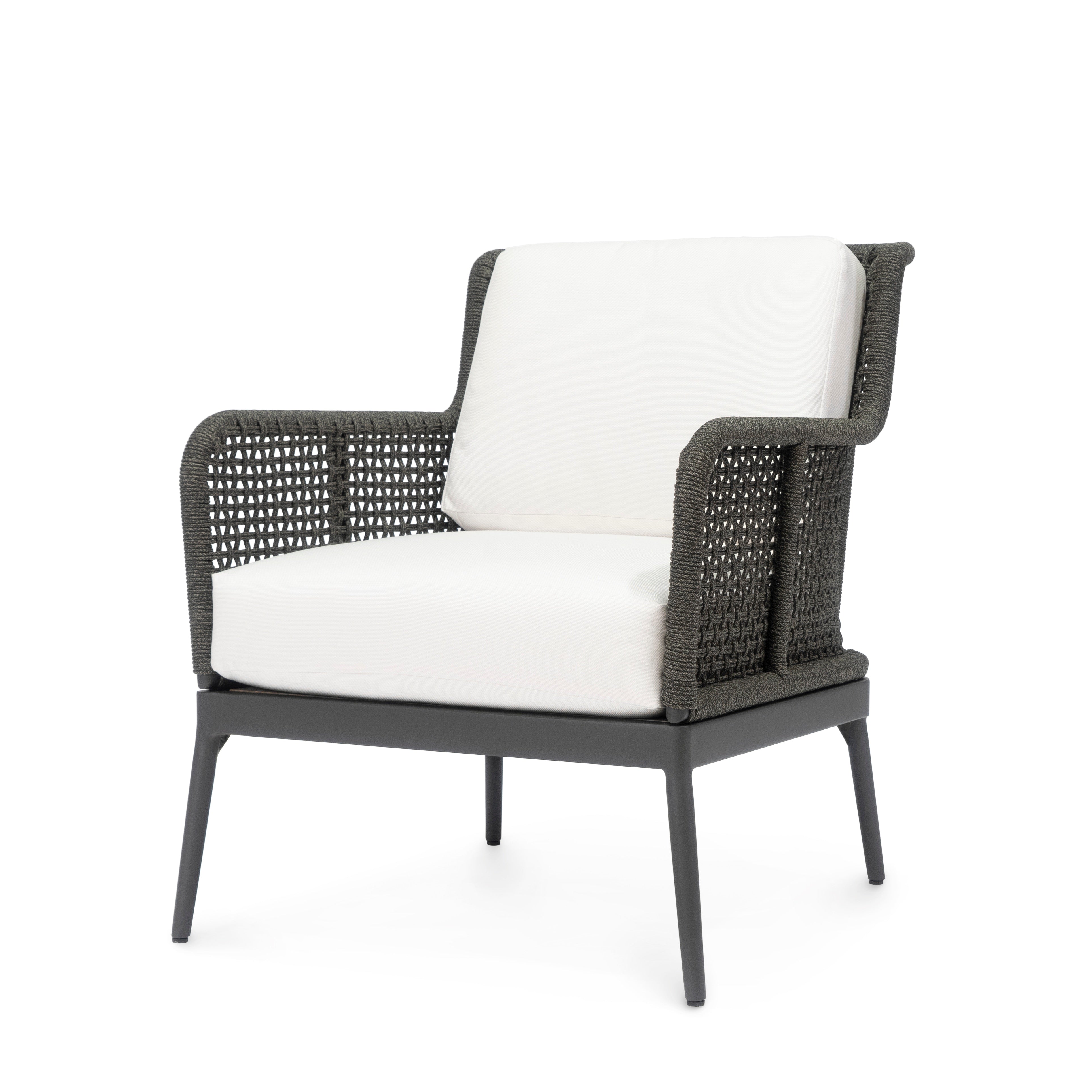Palecek Furniture I/O SAILCLOTH SALT 64 / Motor Freight - Rate TBQ Palecek Somerset Outdoor Lounge Chair Charcoal