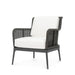 Palecek Furniture I/O SAILCLOTH SALT 64 / Motor Freight - Rate TBQ Palecek Somerset Outdoor Lounge Chair Charcoal