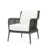 Palecek Furniture I/O SAILCLOTH SALT 64 / Motor Freight - Rate TBQ Palecek Somerset Outdoor Lounge Chair Charcoal