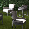 Palecek Furniture I/O SAILCLOTH SALT 64 / Motor Freight - Rate TBQ Palecek Somerset Outdoor Side Chair Charcoal