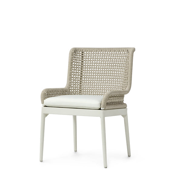 Palecek Furniture I/O BASKET WEAVE 4J / Motor Freight - Rate TBQ Palecek Somerset Outdoor Side Chair Ivory