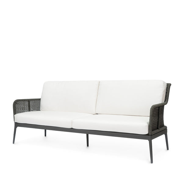Palecek Furniture I/O SAILCLOTH SALT 64 / Motor Freight - Rate TBQ Palecek Somerset Outdoor Sofa Charcoal