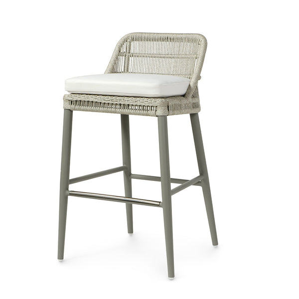 Palecek Furniture I/O BASKET WEAVE 4J / Motor Freight - Rate TBQ Palecek Stewart Outdoor 30" Barstool