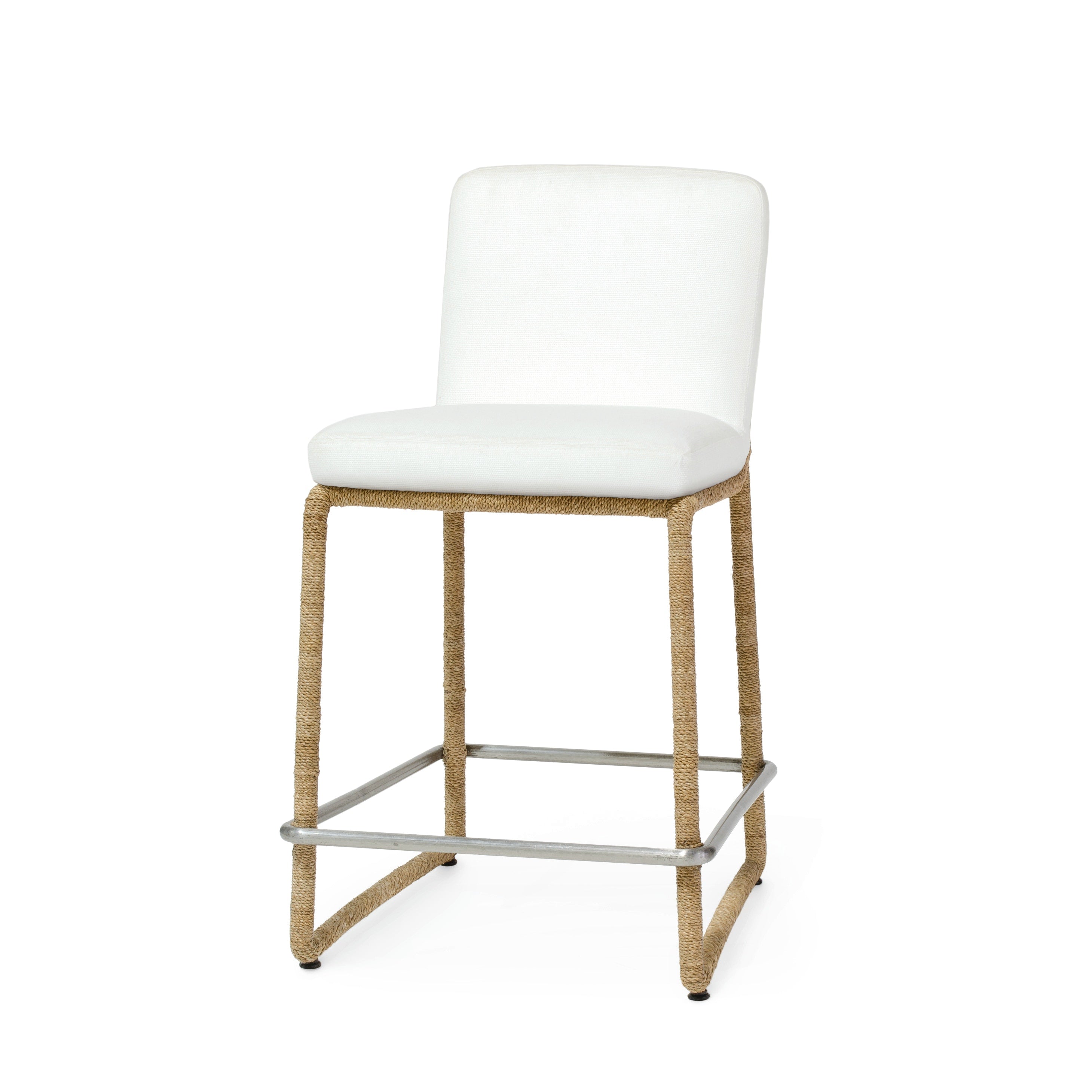 Palecek Furniture I/O BASKET WEAVE 4J / Motor Freight - Rate TBQ Palecek Stillwater 24" Counter Stool, Natural