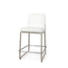 Palecek Furniture I/O OYSTER CHENILLE 4K / Motor Freight - Rate TBQ Palecek Stillwater 24" Counter Stool, White Sand