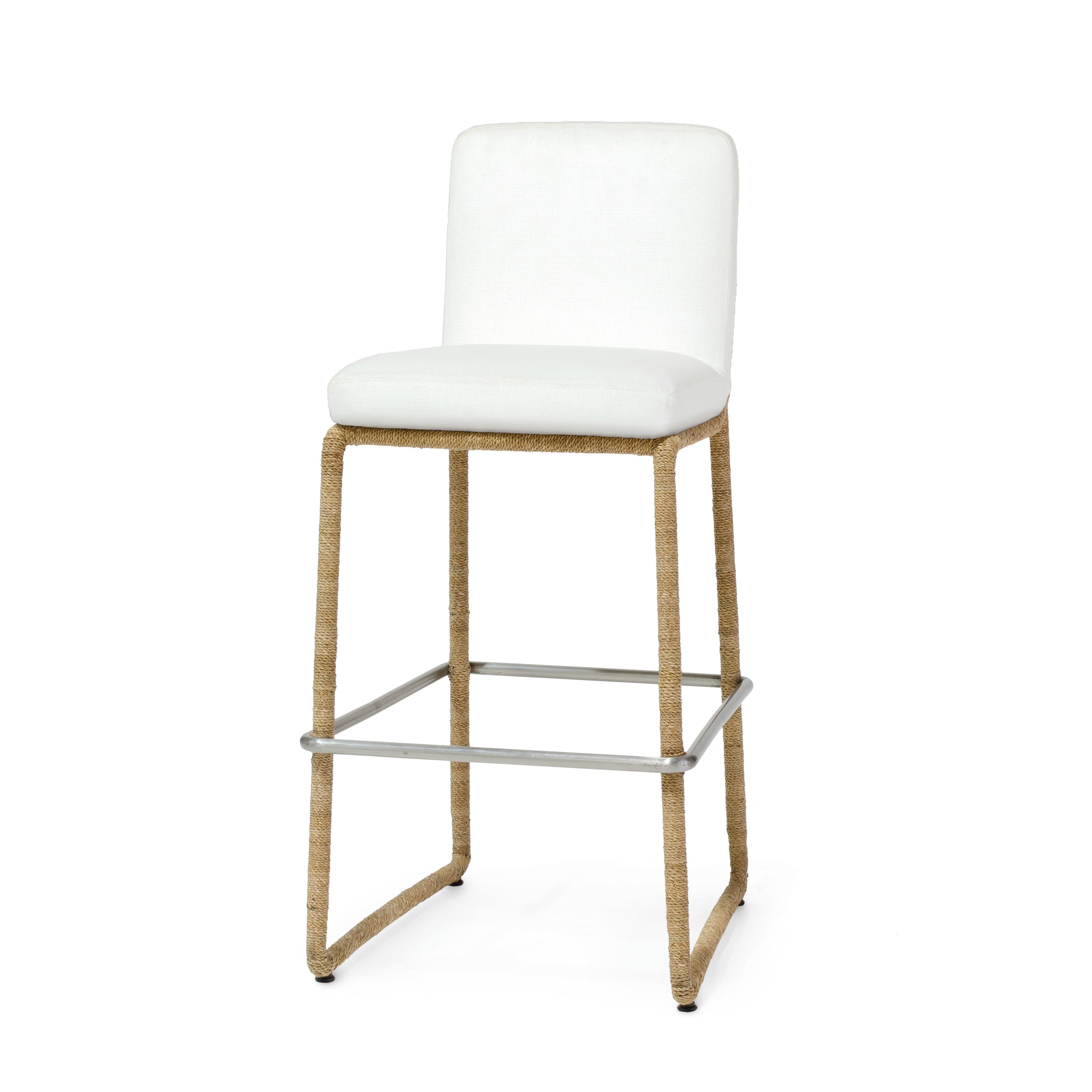 Palecek Furniture I/O BASKET WEAVE 4J / Motor Freight - Rate TBQ Palecek Stillwater 30" Barstool, Natural