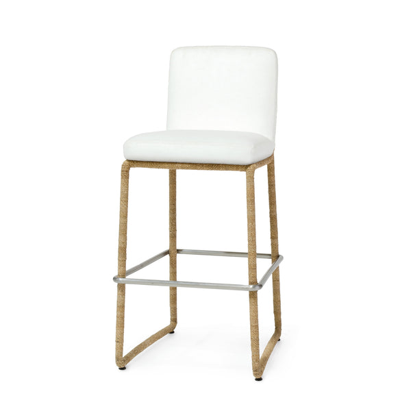 Palecek Furniture I/O BASKET WEAVE 4J / Motor Freight - Rate TBQ Palecek Stillwater 30" Barstool, Natural