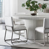 Palecek Furniture I/O BASKET WEAVE 4J / Motor Freight - Rate TBQ Palecek Stillwater Dining Chair, White Sand