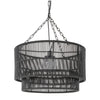 Palecek Lighting Default Title / Motor Freight - Rate TBQ Palecek Tanner Outdoor Pendant Drum, Black