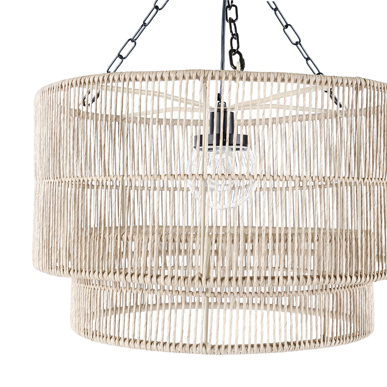 Palecek Lighting Default Title / Motor Freight - Rate TBQ Palecek Tanner Outdoor Pendant Drum Natural