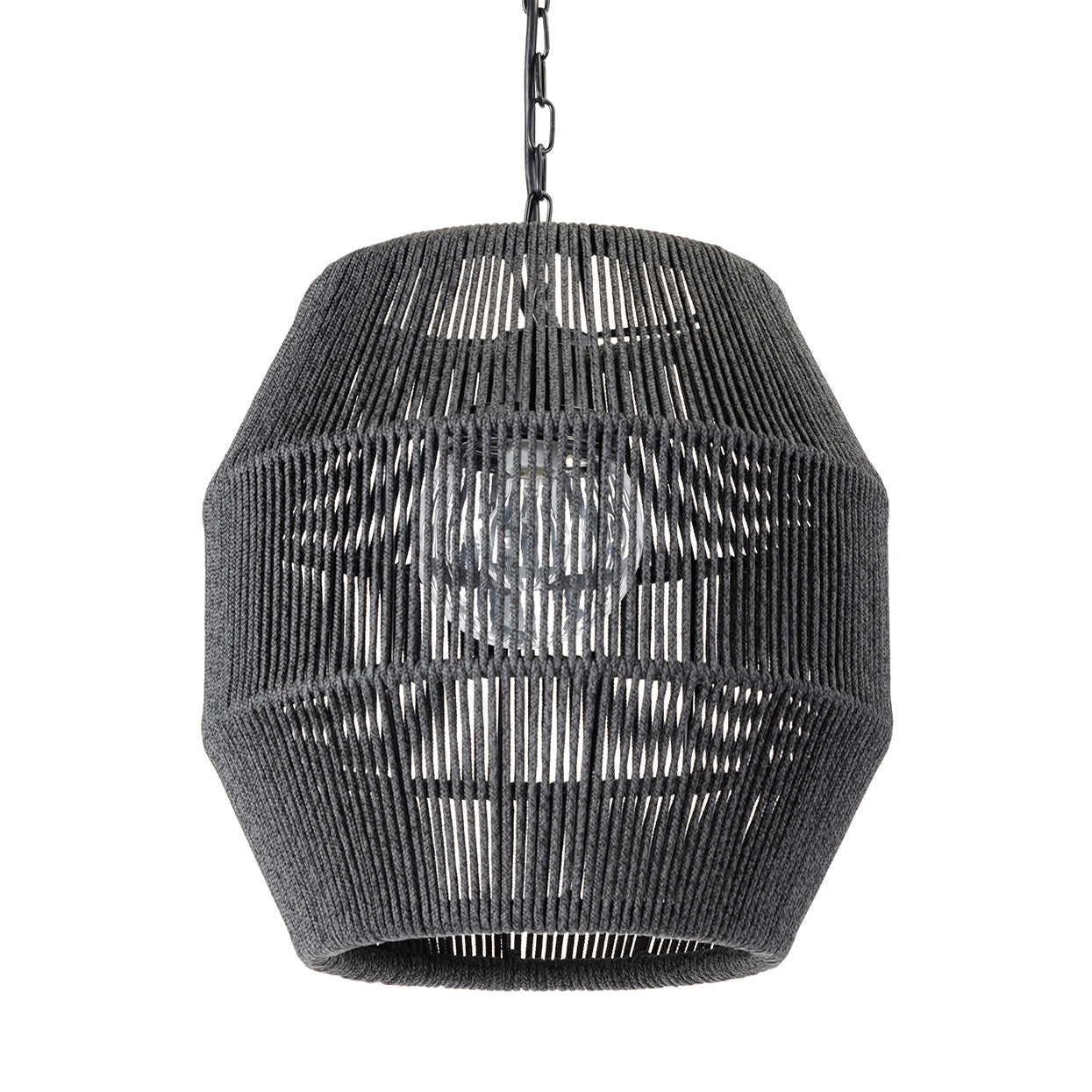 Palecek Lighting Palecek Tanner Outdoor Pendant Globe Black