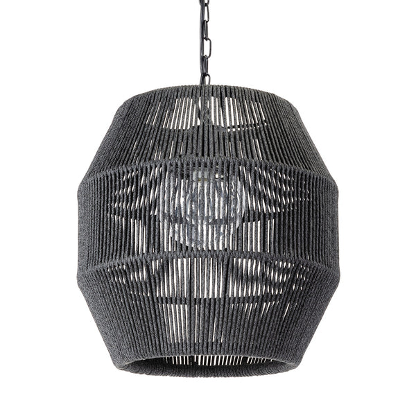 Palecek Lighting Palecek Tanner Outdoor Pendant Globe Black