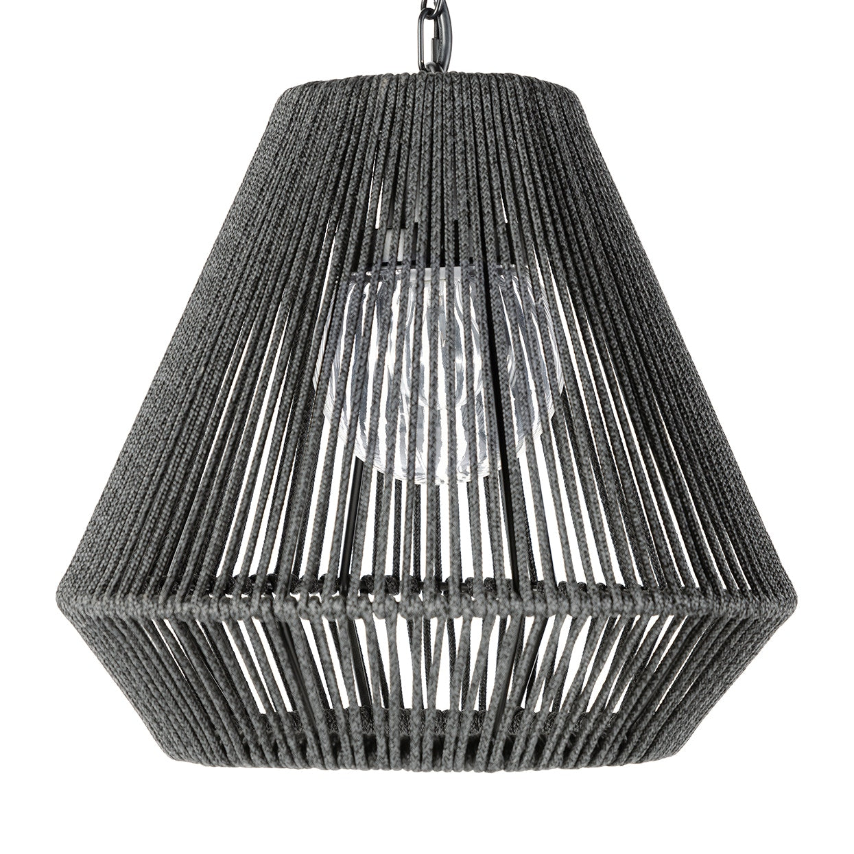 Palecek Lighting Palecek Tanner Outdoor Pendant Tapered Black