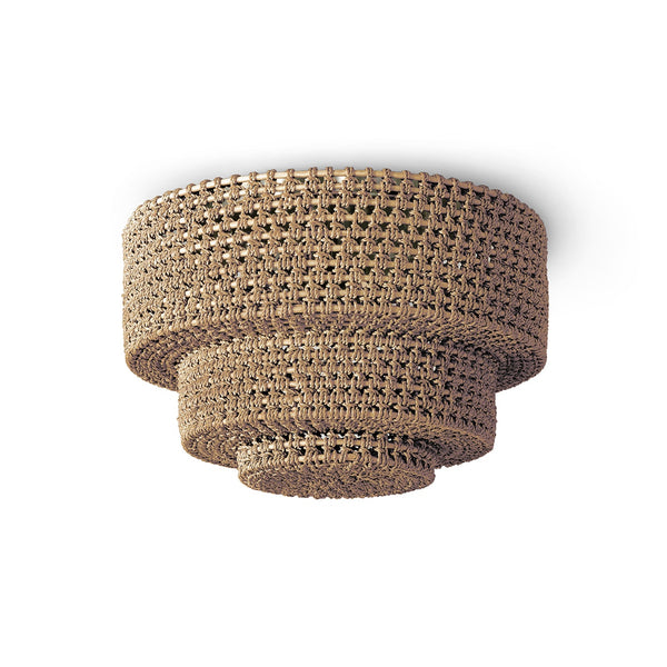 Palecek Lighting Palecek Veranda Flush Mount Natural Bronze