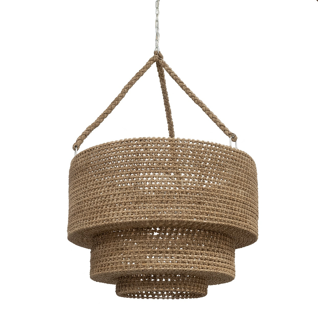 Palecek Lighting Default Title / Motor Freight - Rate TBQ Palecek Veranda Woven Chandelier