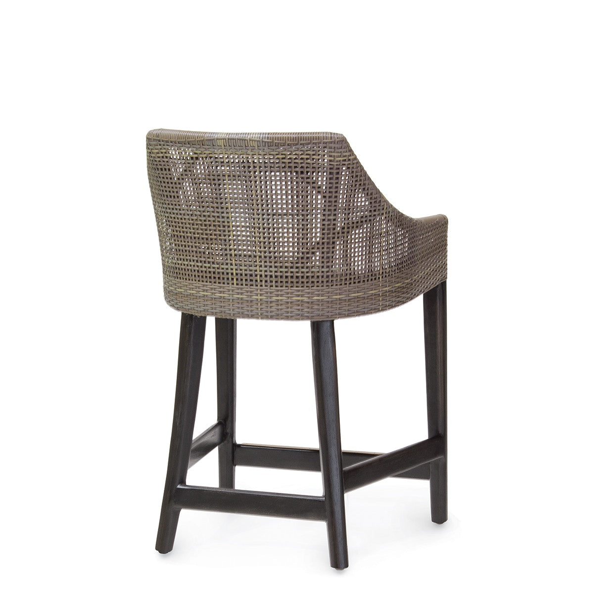 Palecek Furniture I/O SAILCLOTH SALT 64 Palecek Vincent 24" Counter Stool Mocha