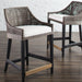 Palecek Furniture I/O SAILCLOTH SALT 64 Palecek Vincent 24" Counter Stool Mocha