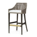 Palecek Furniture I/O SAILCLOTH SALT 64 / Motor Freight - Rate TBQ Palecek Vincent 30" Barstool Mocha