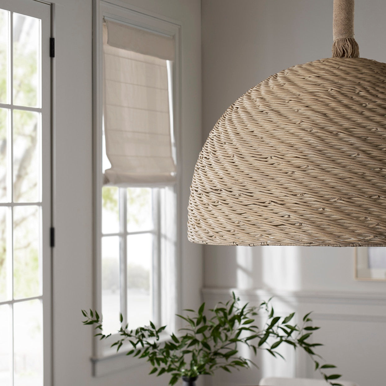 Palecek Lighting Default Title / Motor Freight - Rate TBQ Palecek Wisteria Oversize Chandelier, Whitewash