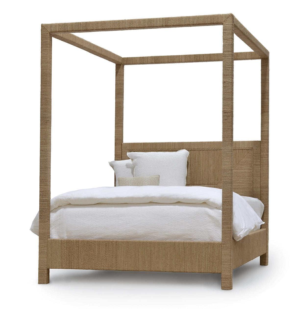 Palecek Furniture Default Title / Motor Freight - Rate TBQ Palecek Woodside Canopy Bed King, Natural