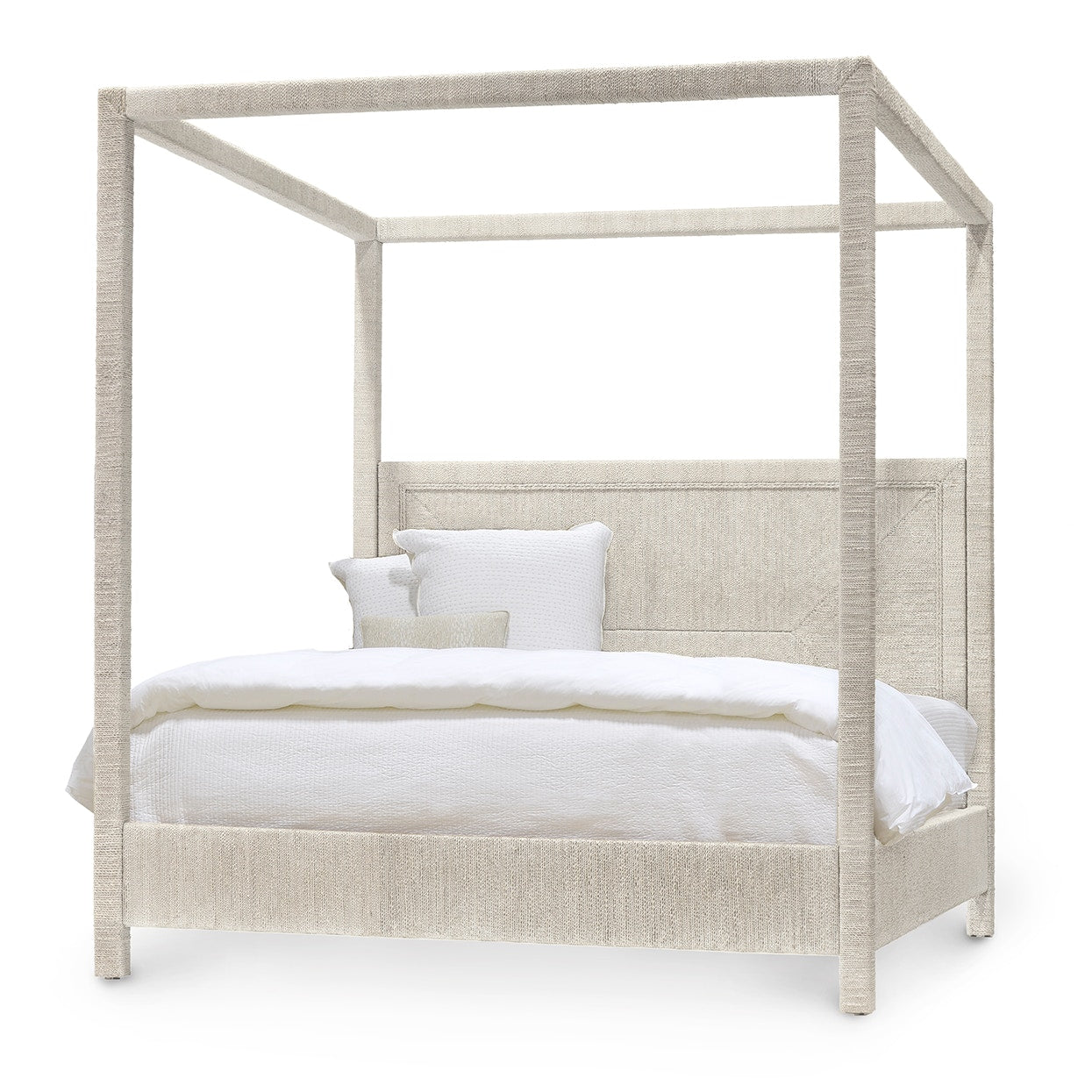 Palecek Furniture Default Title / Motor Freight - Rate TBQ Palecek Woodside Canopy Bed, King, White Sand