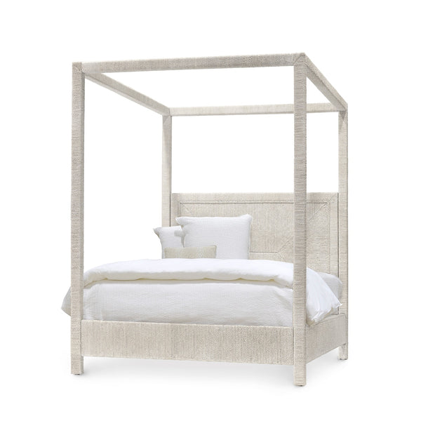 Palecek Furniture Default Title / Motor Freight - Rate TBQ Palecek Woodside Canopy Bed, Queen, White Sand