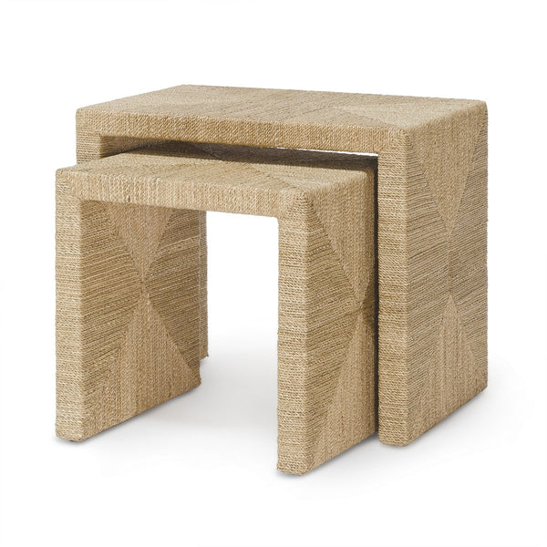 Palecek Furniture Palecek Woodside Nesting Table Set Of 2, Natural