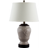 Danny's Fine Porcelain 22" Small Grape Jar Lamp -Beige
