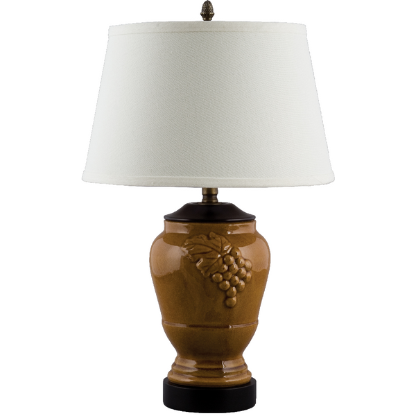 Danny's Fine Porcelain 22" Small Grape Jar Lamp -Yellow