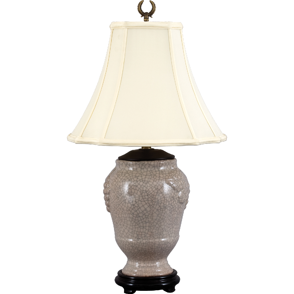 Danny's Fine Porcelain 25.5" Med Grape Jar Lamp - Beige