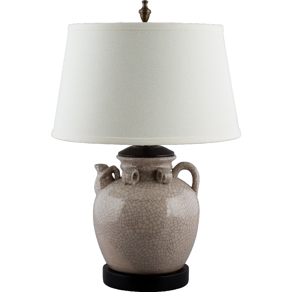 Danny's Fine Porcelain 24" Small Tea Jar Lamp - Beige
