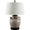 Danny's Fine Porcelain 24" Small Tea Jar Lamp - Beige