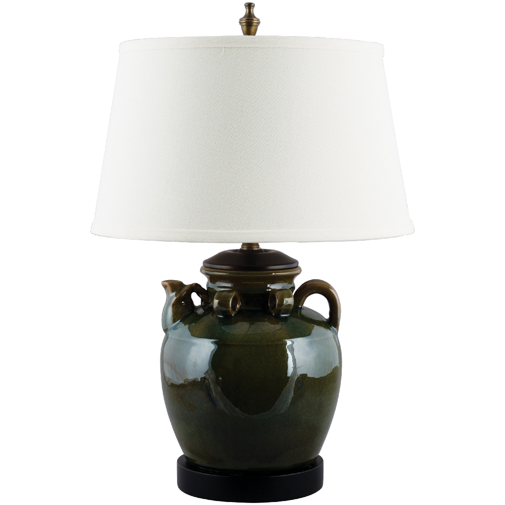 Danny's Fine Porcelain 24" Small Tea Jar Lamp - Green