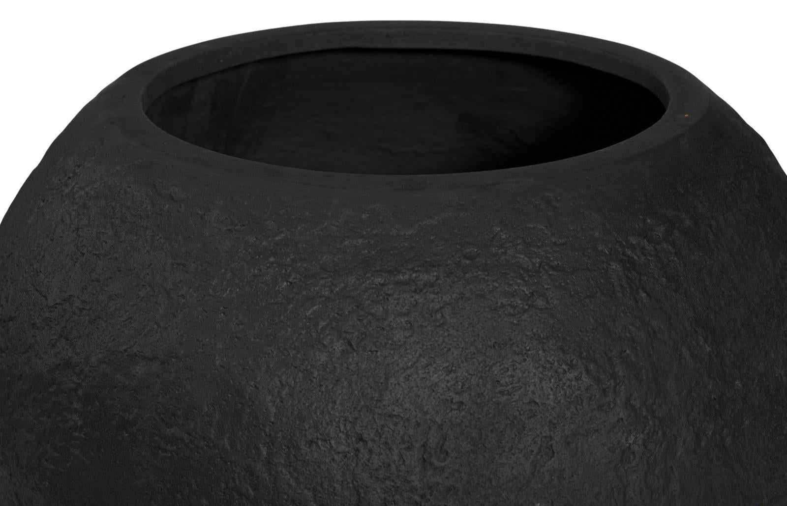 Phillips Collection Home Decor Phillips Collection Aera Planter Wide, Black, Large