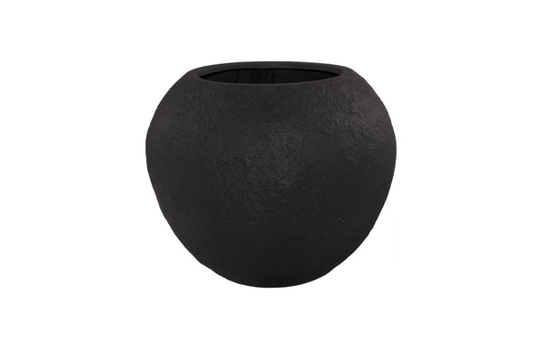Phillips Collection Home Decor Phillips Collection Aera Planter Wide, Black, Large