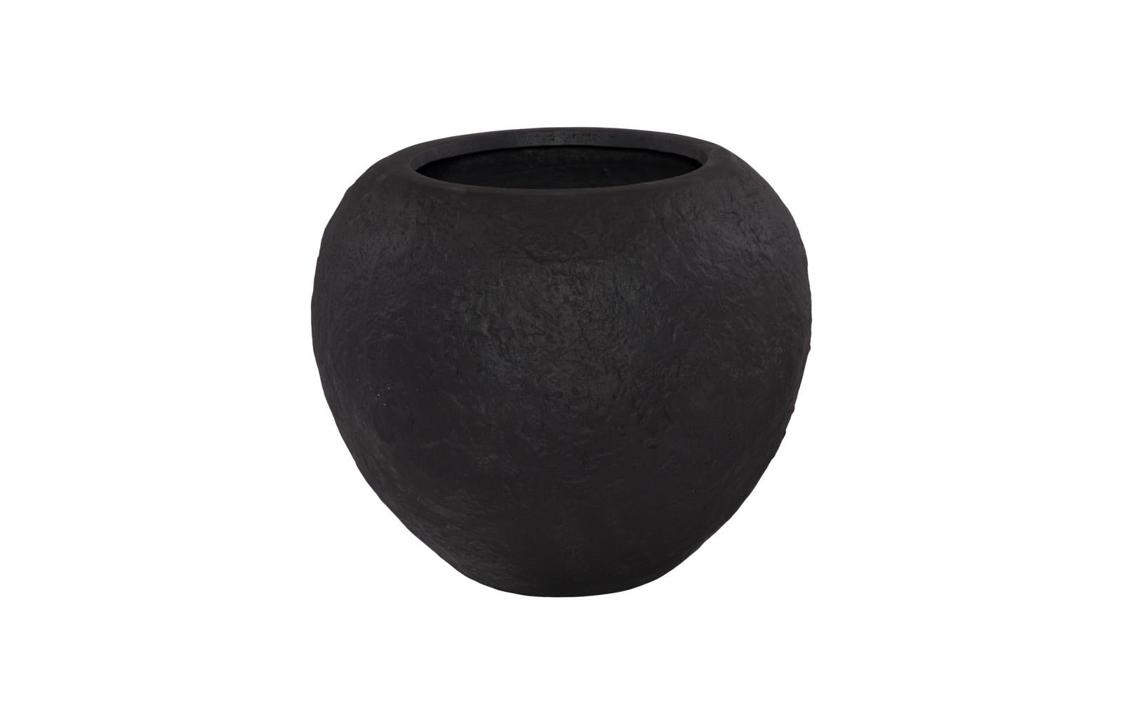 Phillips Collection Home Decor Phillips Collection Aera Planter Wide, Black, Medium