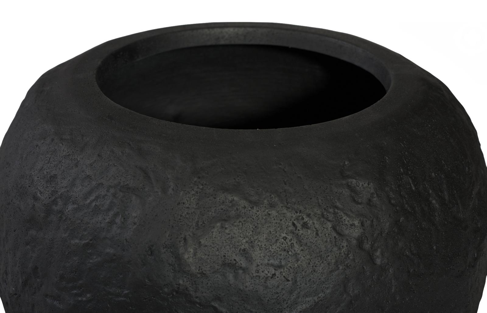 Phillips Collection Home Decor Phillips Collection Aera Planter Wide, Black, Small