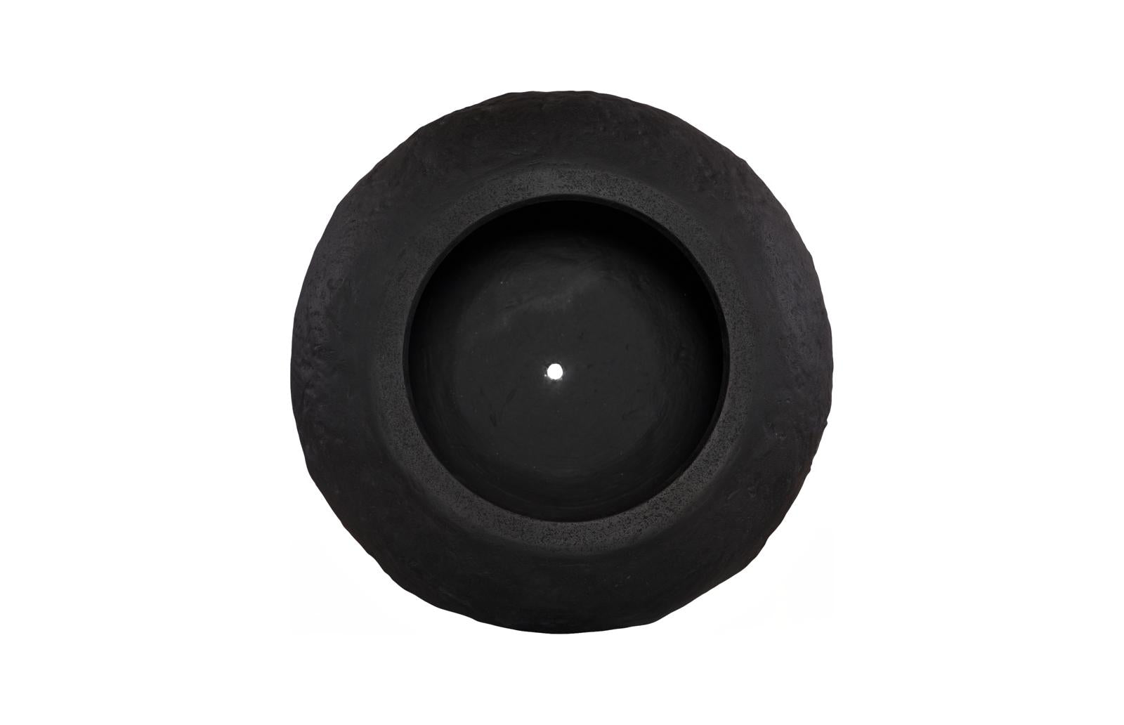 Phillips Collection Home Decor Phillips Collection Aera Planter Wide, Black, Small