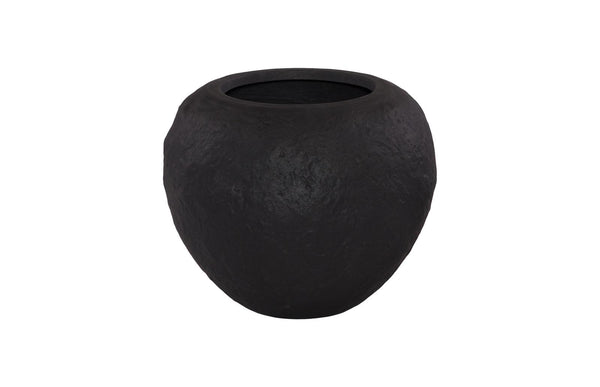 Phillips Collection Home Decor Phillips Collection Aera Planter Wide, Black, Small