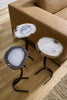Phillips Collection Home Decor Phillips Collection Agate Side Table, Horseshoe Base, Assorted