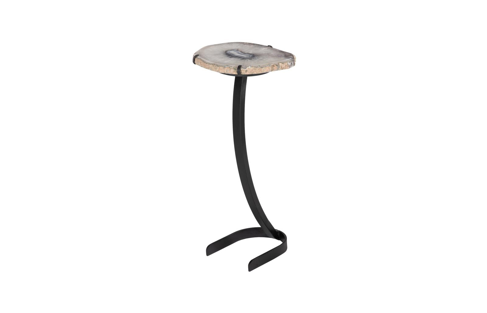 Phillips Collection Home Decor Phillips Collection Agate Side Table, Horseshoe Base, Assorted