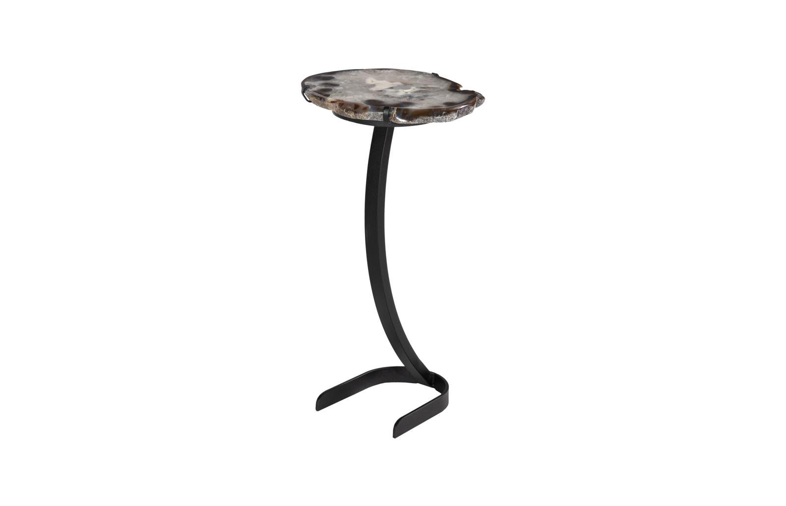 Phillips Collection Home Decor Phillips Collection Agate Side Table, Horseshoe Base, Assorted