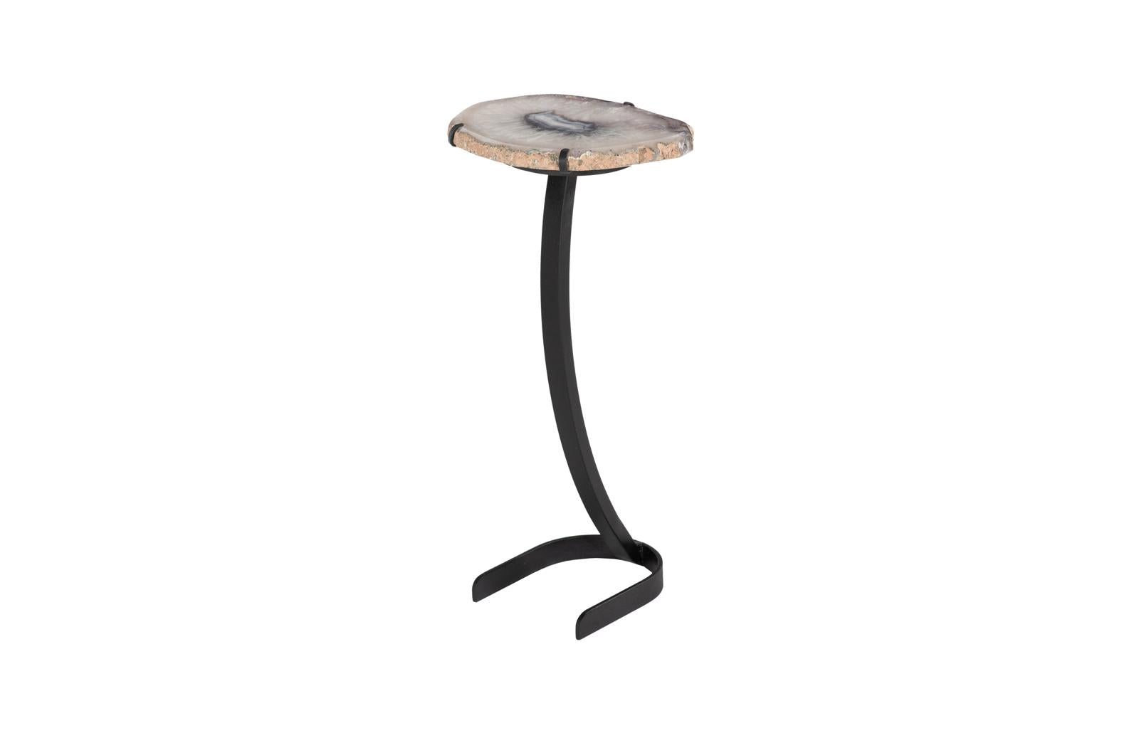 Phillips Collection Home Decor Phillips Collection Agate Side Table, Horseshoe Base, Assorted