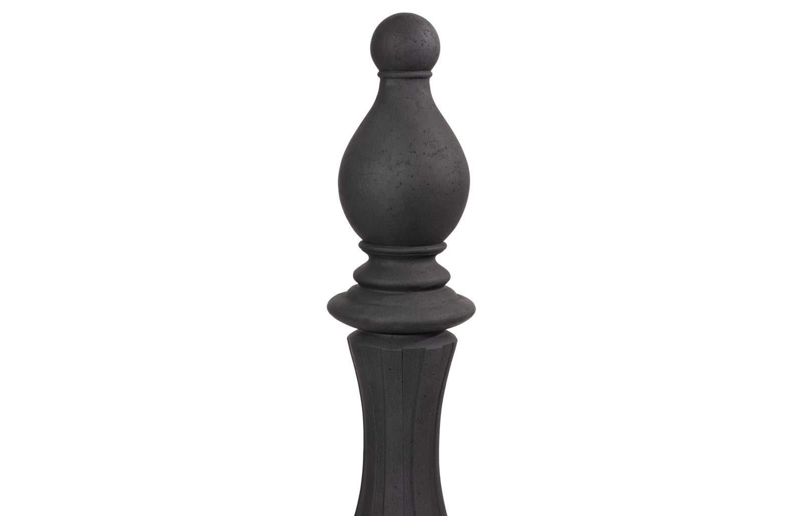 Phillips Collection Home Decor Phillips Collection Bishop Chess Sculpture, Cast Stone Black