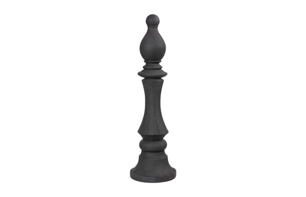 Phillips Collection Home Decor Phillips Collection Bishop Chess Sculpture, Cast Stone Black
