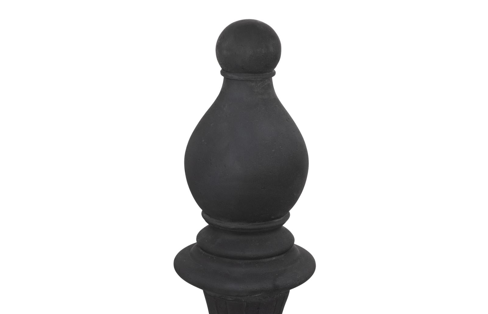 Phillips Collection Home Decor Phillips Collection Bishop Chess Sculpture, Cast Stone Black, Small