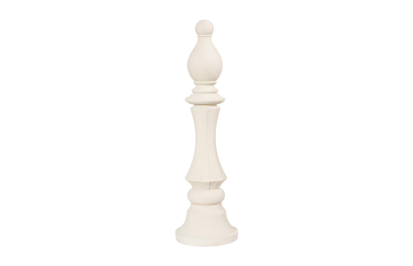 Phillips Collection Home Decor Phillips Collection Bishop Chess Sculpture, Cast Stone White