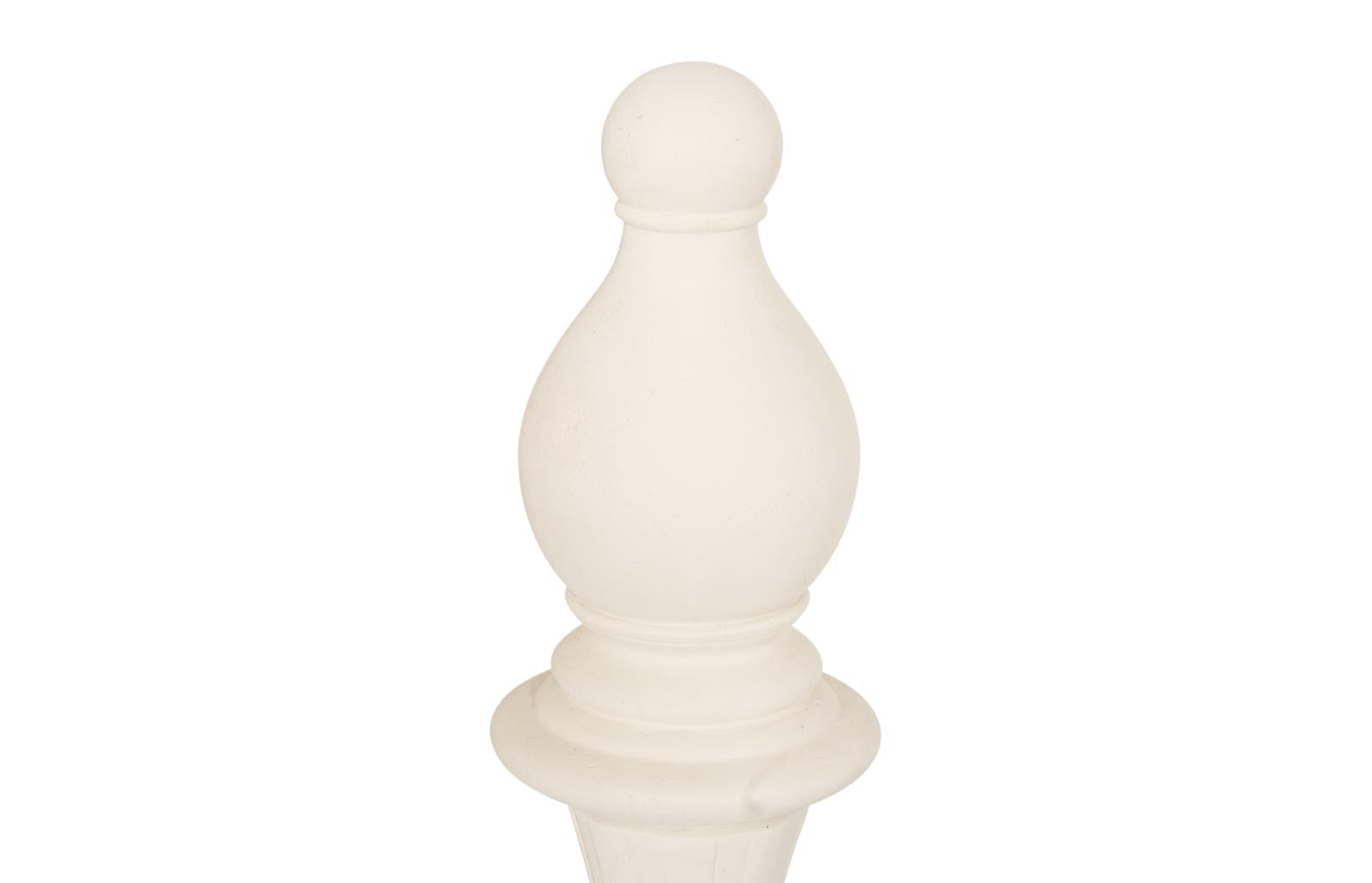 Phillips Collection Home Decor Phillips Collection Bishop Chess Sculpture, Cast Stone White, Small